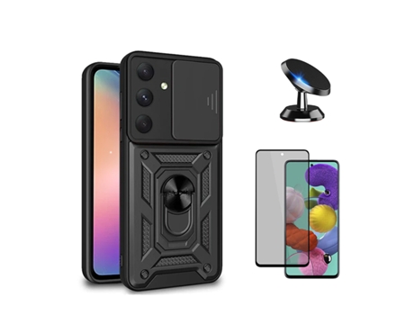 Kit De Película Antiespía 5D Defensor Militar Magnético Ventana Deslizante Anti-Impacto PHONECARE Soporte Magnético Para Coche Para Samsung Galaxy ...