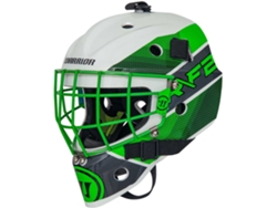 Máscara de Goleiro Juvenil de Hóquei no Gelo F2E Certified Square Bar Verdewarrior