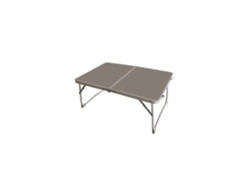 Mesa plegable de aluminio marrón de verano Marbueno para camping y playa