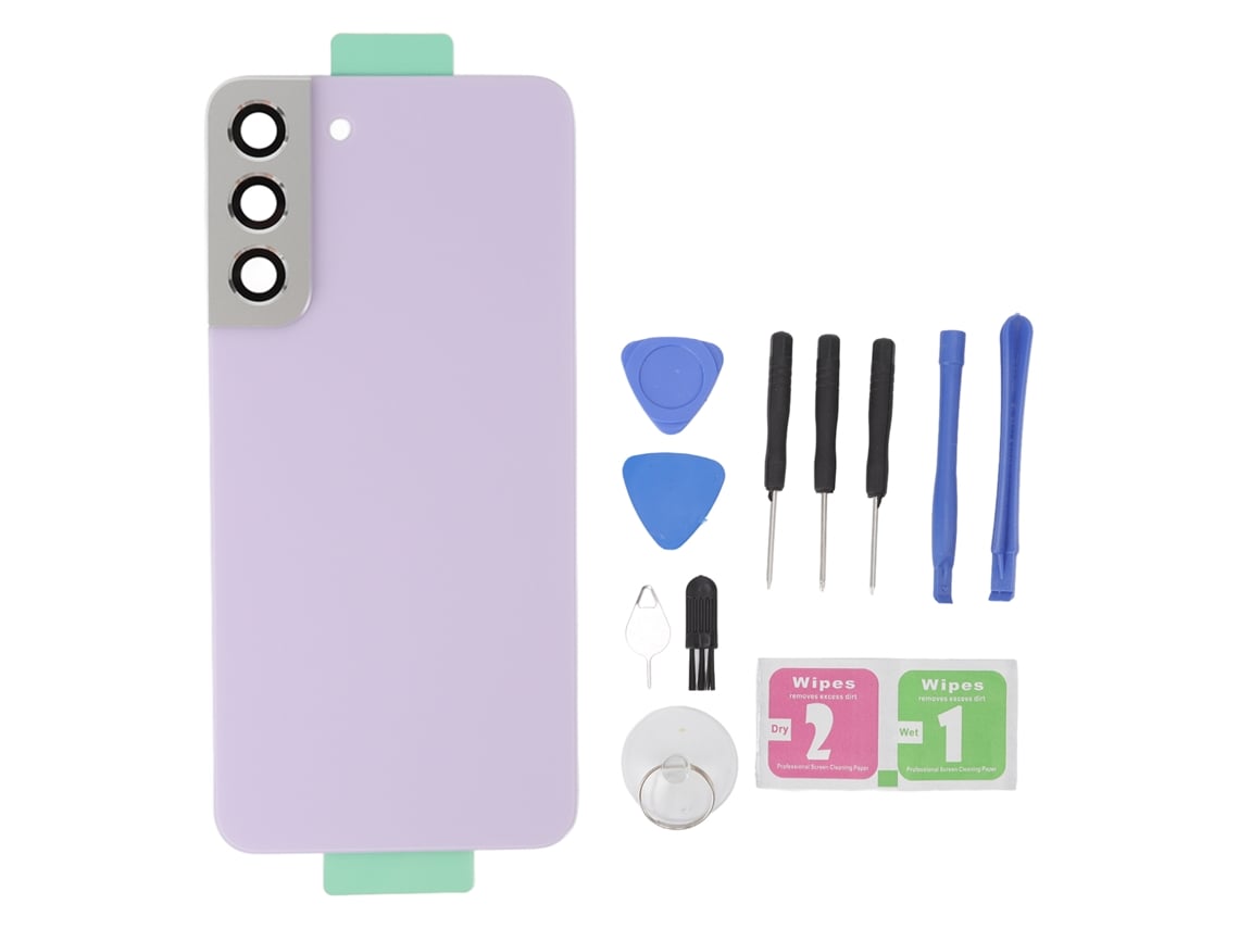 Cubierta Trasera De Cristal Para Samsung Galaxy S22 Plus S906u S906f Color Morado Con Herramientas De Reemplazo