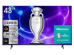 TV HISENSE 43E7KQ Dobly Vision (QLED - 43'' - 109 cm - 4K Ultra HD - Smart TV)