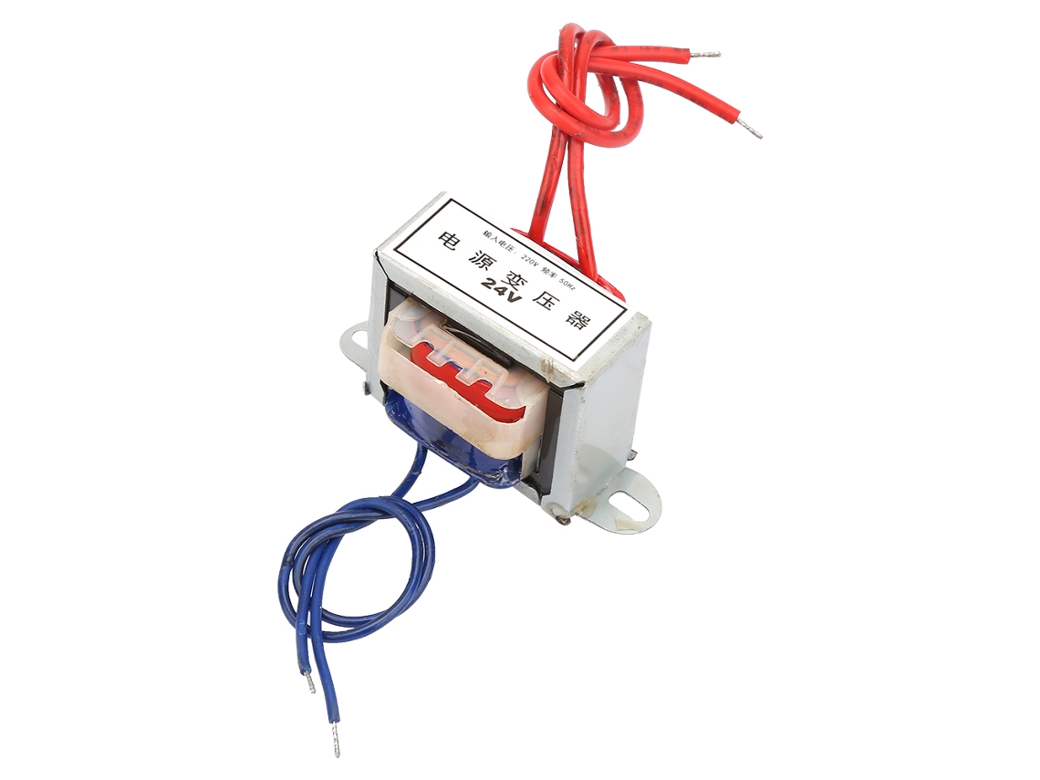 Transformador De Potencia Ei 3w De 220v A 12v/24v Ca Con Núcleo De Nailon Ignífugo
