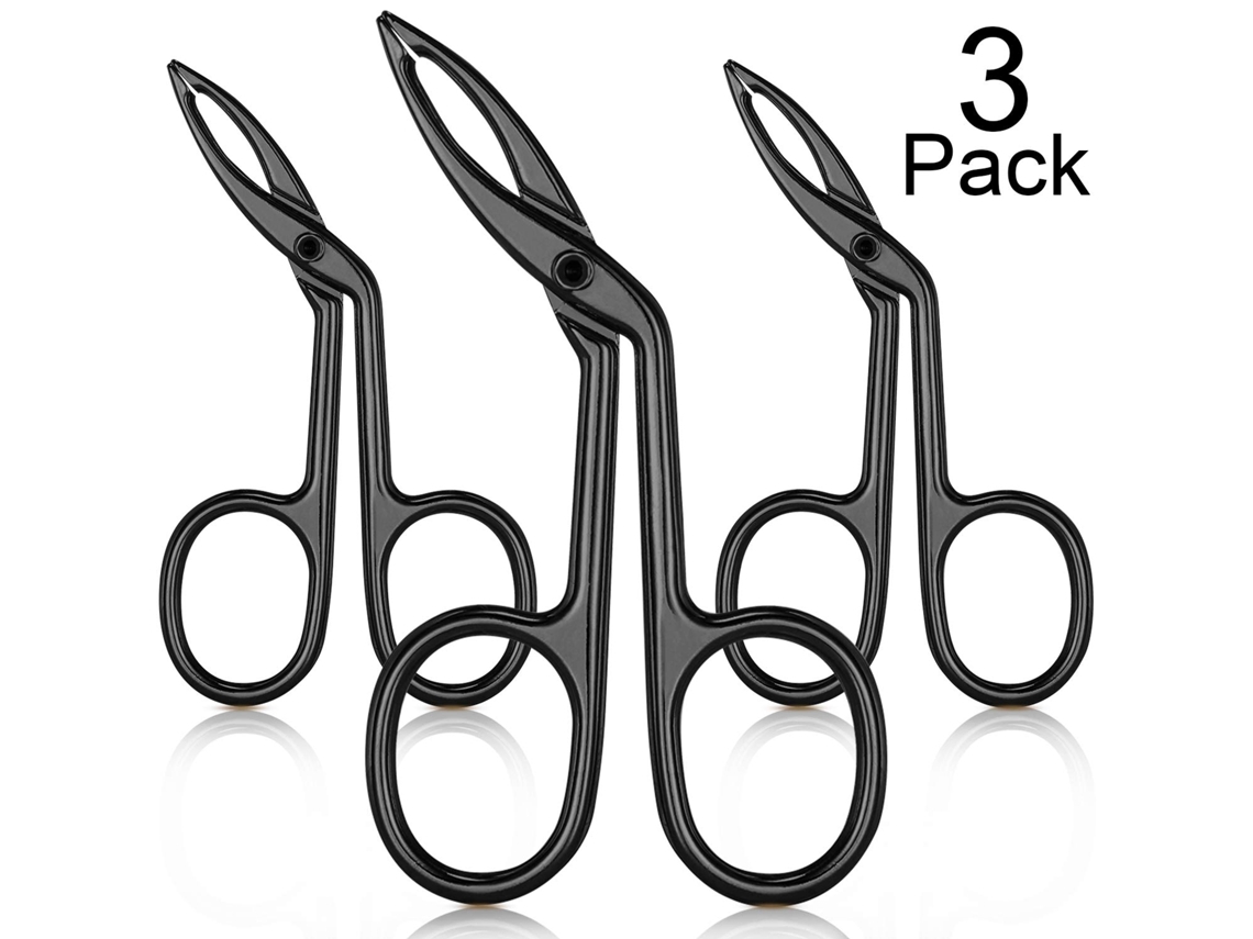 paquetes de pinzas para cejas, pinzas de punta plana y pinzas de punta recta para depilación