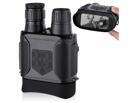 Chronus Digital Doble Cilindro Visión Nocturna Telescopio Zoom Infrarrojo Láser Mercado Nocturno Gafas de Imágenes No TérmicasNegro BISBISOUS