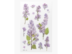 Pegatinas decorativas con diseño de flor de lila Appree