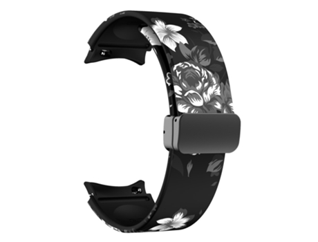 Correa de Silicona patrón impreso con hebilla para Samsung Galaxy Watch 5 40mm/44mm/Watch 5 Pro 45mm/Watch4 40mm/44mm/Watch4 Classic 42mm/46mm - fl...
