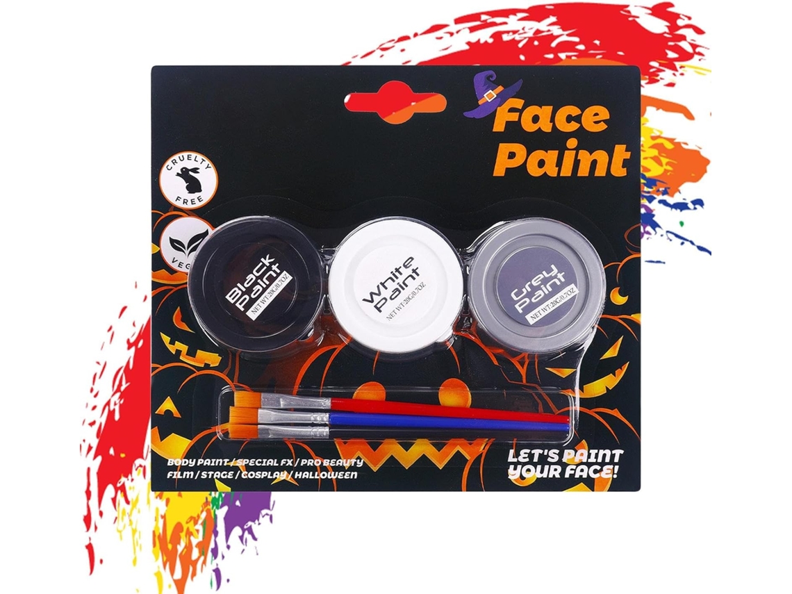 Peinture Para Le Corps Halloween, Outils De Maquillage Facial Hydrosolubles