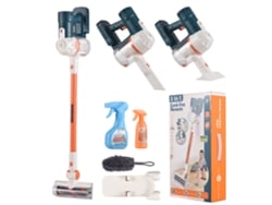 Rebe-juguete Aspiradora Para Niños Kit De Limpieza Juego De Hogar Con Cepillo Suave Y 2 Adaptadores