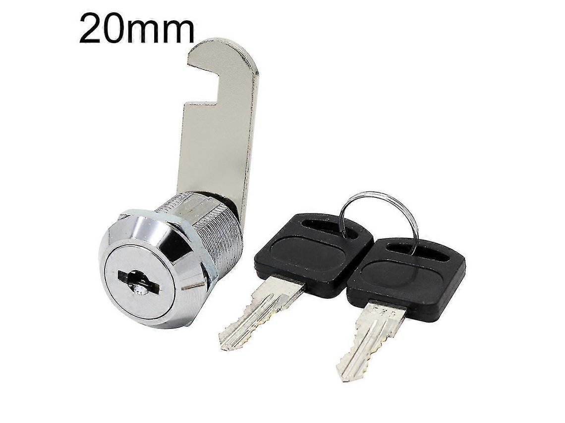 Cerradura De Cámara Antirrobo Para Buzón, Gabinete, Cajón, Armario 20/30mm Qinhai Con 2 Llaves Material Metal Resistente 20mm Plata