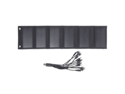 Kit De Painel Solar Plegável Portátil Impermeável 15w Para Energia Solar