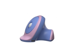 Ratón de oficina Yizhood ajustable, silencioso, recargable, pequeño, ergonómico, vertical, 2,4 G DPI, para iPad, PC y teléfono, morado