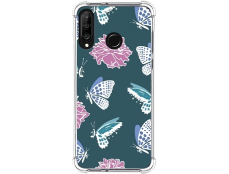 Carcasa Huawei P30 Lite TUMUNDOSMARTPHONE Dibujos Antigolpes Flores 10 Multicolor