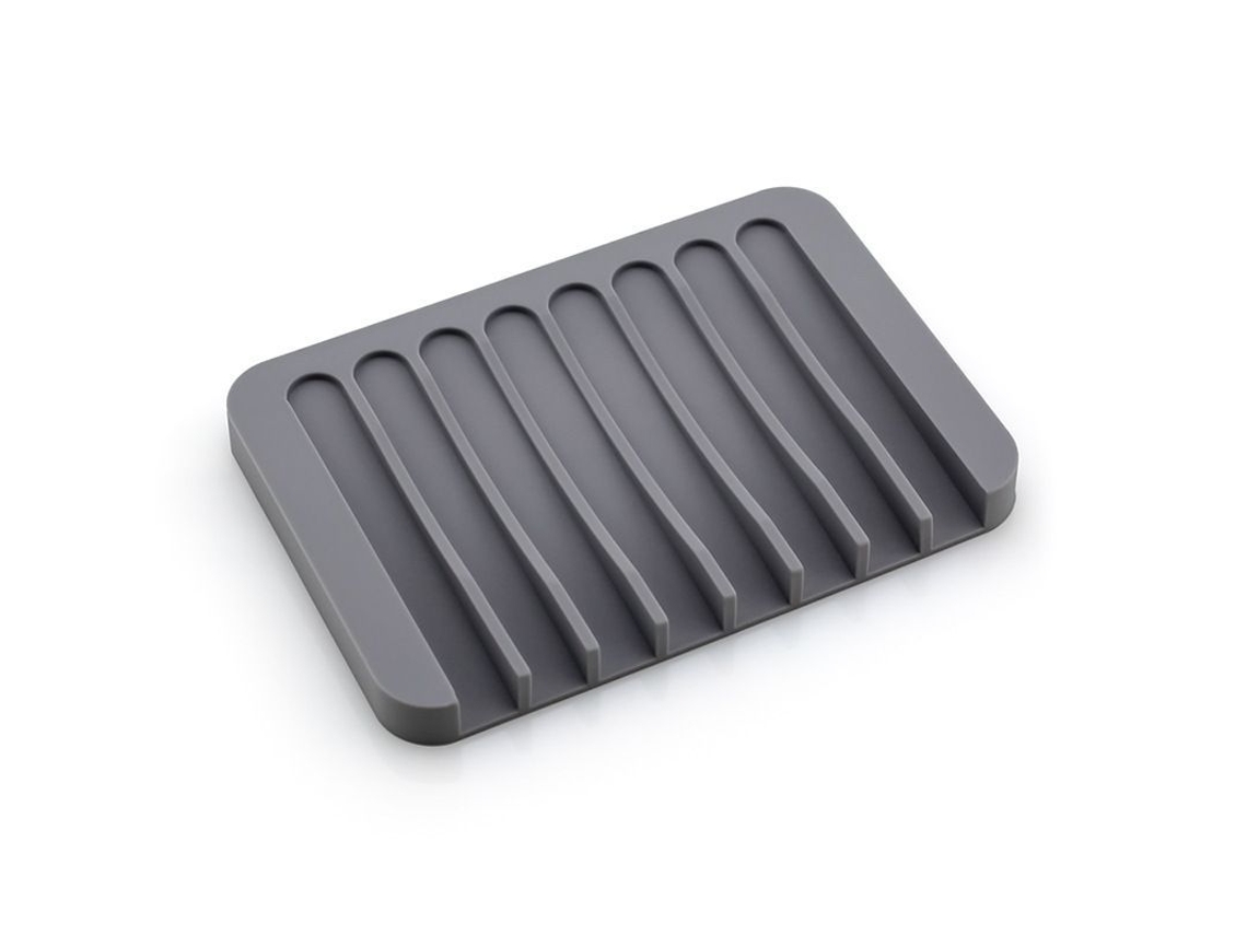 2026-2 Piezas De Soporte Para Jabón, Platos De Jabón De Silicona Premium Para Ducha Y Baño (gris)