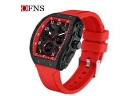 Reloj Electrónico De Moda (rojo) Con Alarma Luminosa E Impermeable