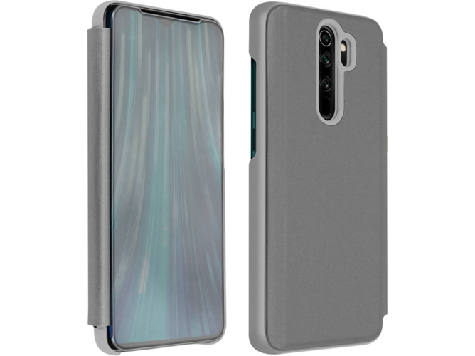 Funda Xiaomi Redmi Note 8 Pro AVIZAR FOLIO-MIRUP-SL-N8P Plateado