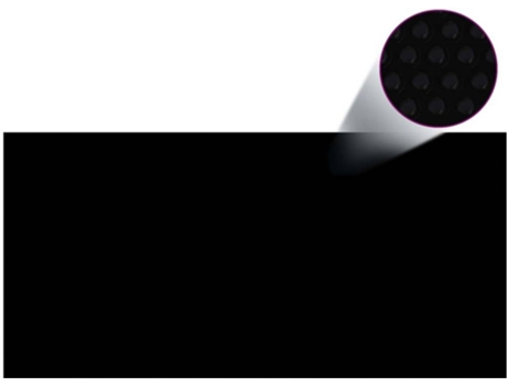vidaXL Cubierta de piscina PE negro 450x210 cm