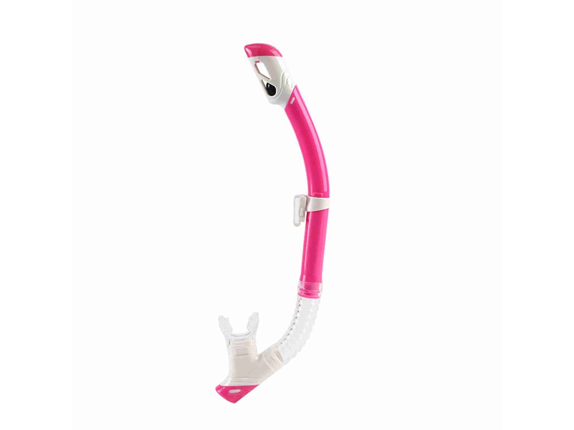 Tubo De Respiración De Snorkel Totalmente Seco Para Adultos Con Válvula Impermeable Automática Y Boquilla De Silicona De Grado Alimenticio.