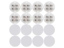 8 Piezas Ruedas De Caster Autoadhesivas Mini Para Salón De Belleza Rodillo De Acero Bola Universal Para Papelera 4 Bolas