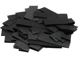 Confeti TCM 55x18 mm, Negro, 1kg