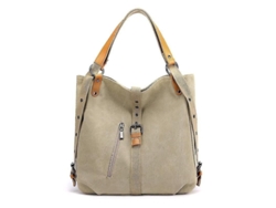 2026-mochila De Lona Premium De Gran Capacidad Para Mujer Con Capas Retro Bolsa De Hombro(khaki)