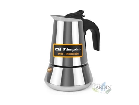 Cafetera Italiana ORBEGOZO Acero Inoxidable (2 Tazas)