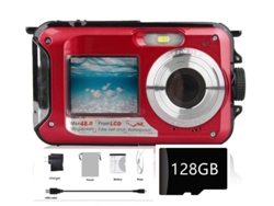 Cámara digital impermeable SZSMART W-Xj-0010 (128 GB - Full HD 2.7K - 48Mp 16X)