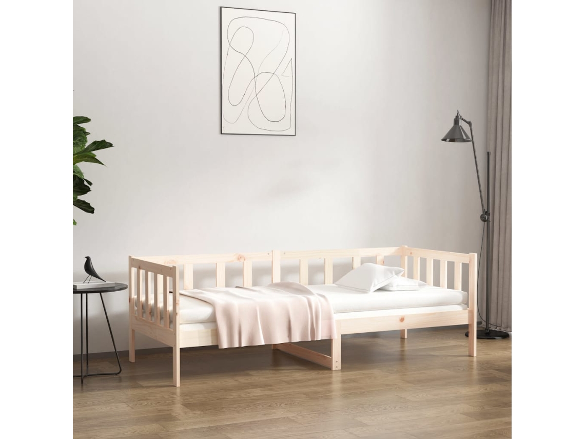 Sofá Cama Sin Colchón Madera Maciza De Pino 90x190 Cm