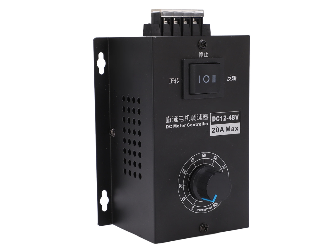 Controlador De Motor Con Caja Metálica 20a Transformador De Voltaje De Velocidad Ajustable Dc12v A 48v Para Industria