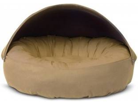 Cama Redonda para Perros y Gatos GAUTY Tela de sarga (Beige - 57 cm)
