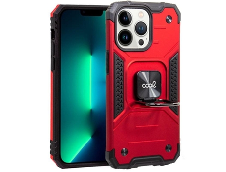 Funda Cool para Iphone 13 Pro Hard Anillo Rojo