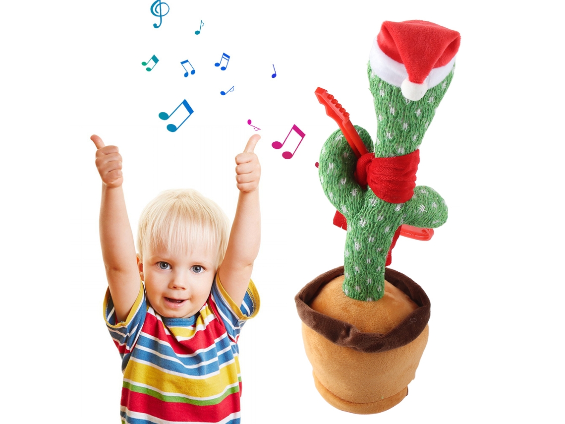 Cactus De Peluche Que Canta Y Baila, Juguete Electrónico, Regalo De Navidad Para Niños