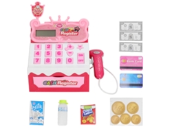 Caja registradora de juguete Bj-Cash para niños con dinero de juguete, ideal como juego de rol para regalar a niños en edad preescolar y bebés.