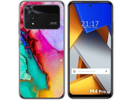 Carcasa para Xiaomi Poco M4 Pro 4G TUMUNDOSMARTPHONE Dibujos Mármol 15 Multicolor