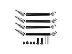 2026 4 piezas Eje de transmisión CVD delantero y trasero para coche RC Arrma 1/10 Kit de repuesto negro