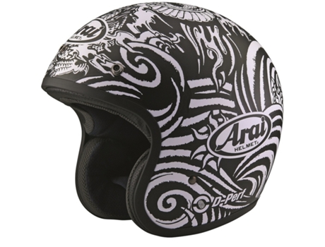 Casco de Moto ARAI de media caña Freeway 2 Art (Negro - 2XL)