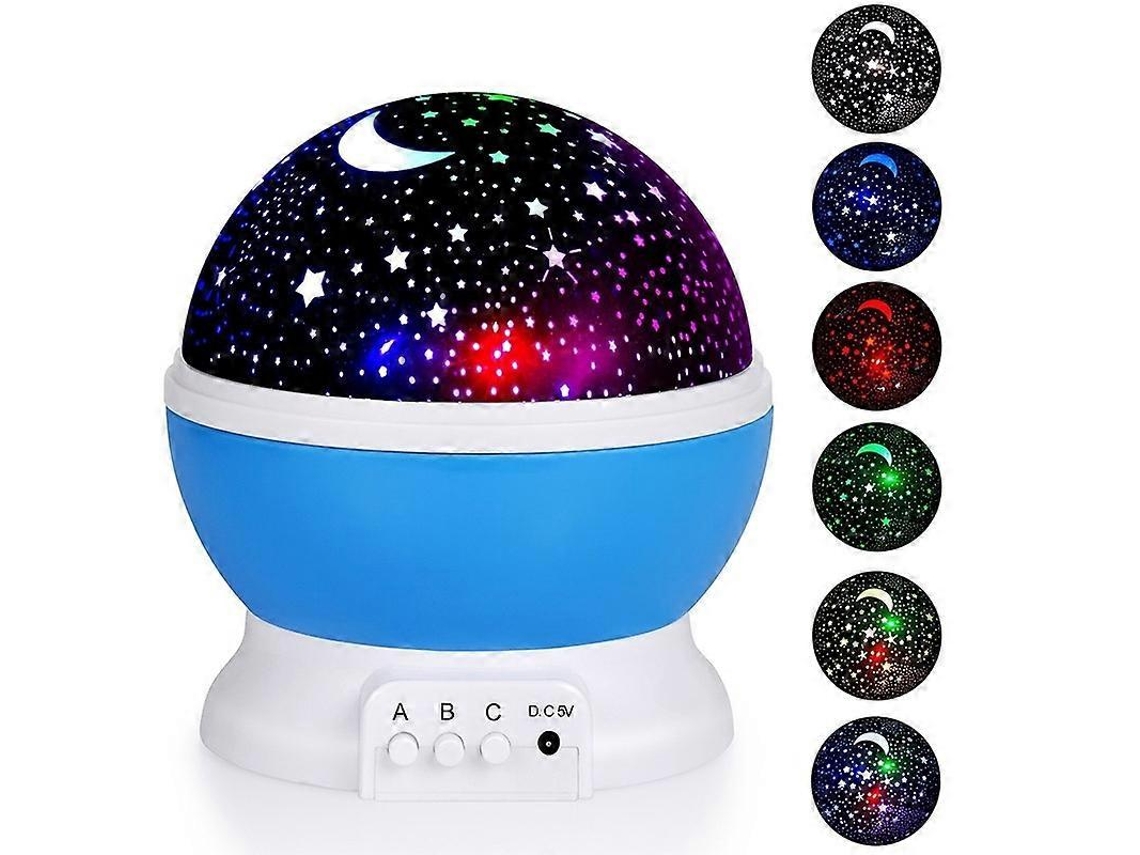Luz nocturna infantil, Luz nocturna Fortally Kids, Luz nocturna de estrellas, Proyector de estrellas nebulosas Rosewell de 360 grados