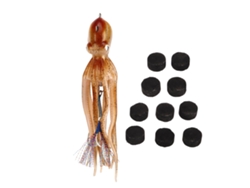 2026rebe-anzuelos De Pesca De Pulpo Simulados Con Faldilla Para Troleo, Jigs Con Tinta Atrapante Para Agua Dulce Y Salada