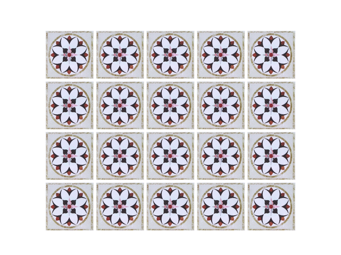 2026 - 20 pegatinas autoadhesivas e impermeables para azulejos diagonales para la decoración de la sala de estar