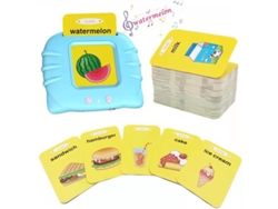 Ats-máquina De Aprendizaje Con Tarjetas Palabras Visibles Jardín De Infantes Lectura Para Niños Pequeños Azul
