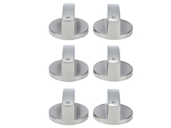 6 Perillas De Control Giratorias De Aleación De Zinc De 8 Mm Para Estufas De Gas Y Hornos Microondas.