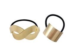 2 Gomas Para El Pelo Para Mujeres Y Niñas, Pulsera De Metal Con Cordón Elástico, Regalo Para El Cabello