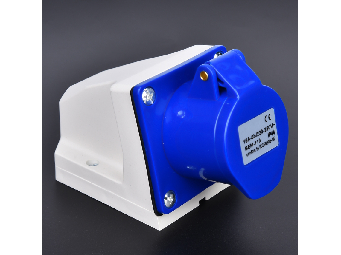 10 conectores industriales de enchufe de 16 A, 220-250 V, 3 pines, IP44, resistentes al agua, Bem-113