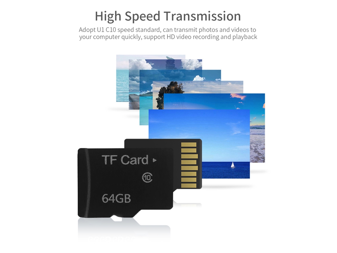 Tarjeta Micro Sdxc Uhs-i De Alta Velocidad De 64 Gb Para Smartphones, Cámaras Y Drones.