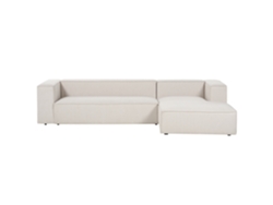 Sofá de 3 plazas BELIANI Vernon de Poliéster Beige 330x178x68