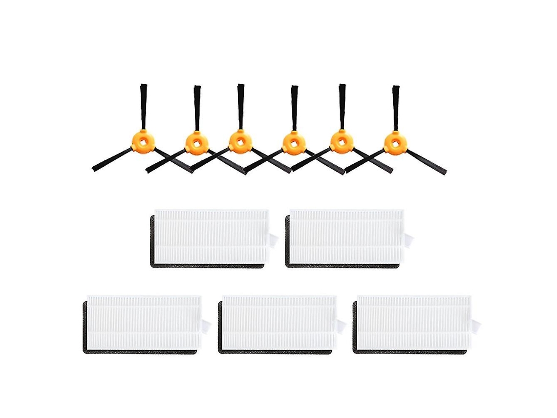 Kits de repuesto para filtros de cepillo lateral compatibles con Ecovacs Deebot N79