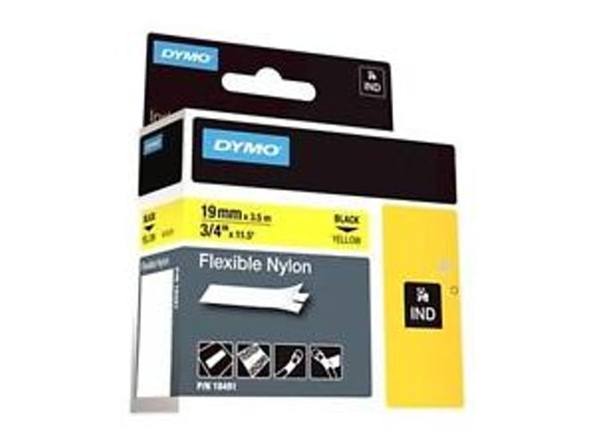 Cinta Etiquetas DYMO ID1-19 Amarillo 18491
