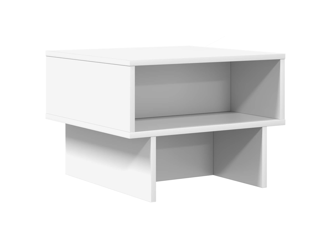 Mesa de centro HARLANV1 blanca, 48x46x35 cm, fabricada en madera tratada.