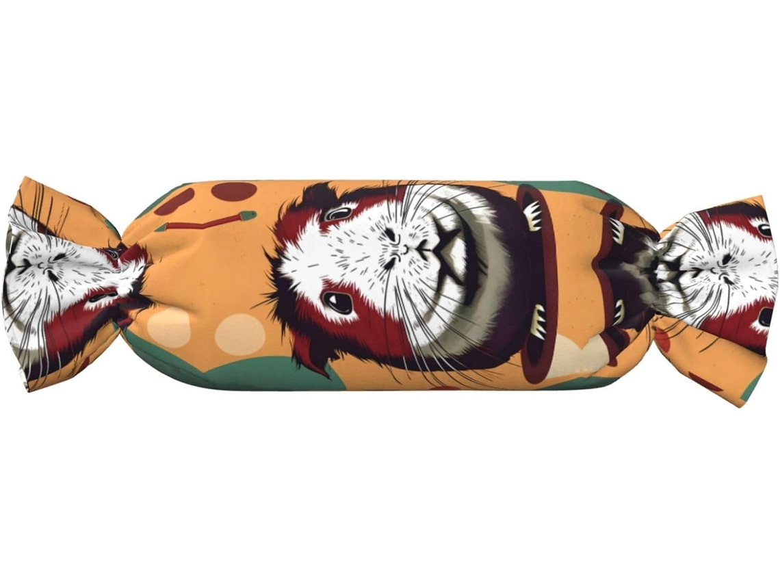 Almohada Cilíndrica Forma Conejillo Felpa Poliéster Espuma Viscoelástica Resistentes Ajustable Fácil Soporte