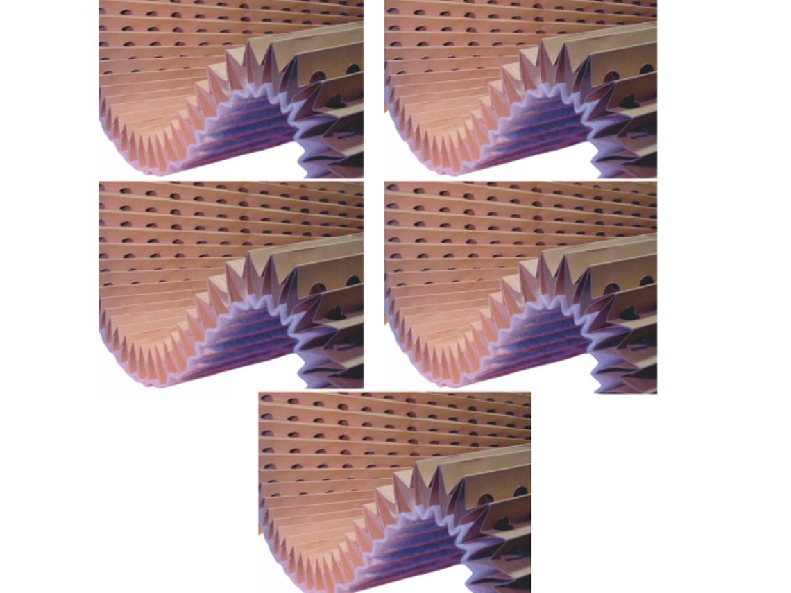 Conjunto 5 Filtros De Cartón DISPIVAL Plegado Fibra Poliester G4 (1x8 m)