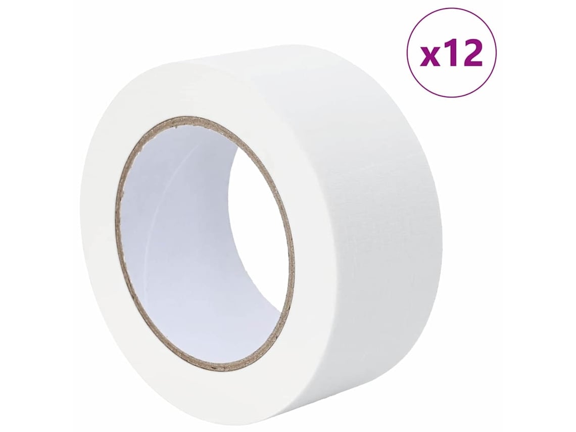 Maison Exclusive - Cintas De Enmascarar Para Pintores 12 Pcs 50mm X 50m Papel